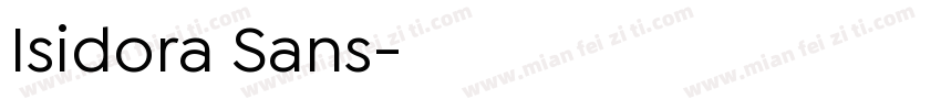 Isidora Sans字体转换